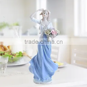 Classical Exquisite Elegance Porcelain Lady Figurine thumbnail-1