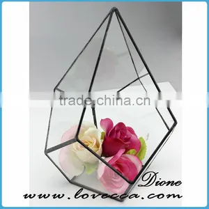 Wholesale Clear Glass Hanging Reptile Terrarium Geometric thumbnail-1