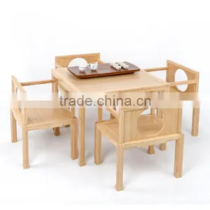 Dining Room Furniture Type Bamboo 4 Pcs Chair Formal Dining Set thumbnail-1