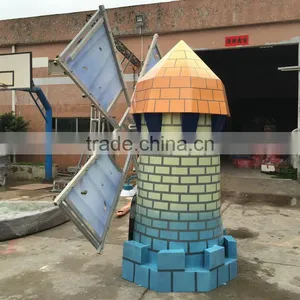 Outdoor Fiberglass Big Pinwheel Sculpture thumbnail-6