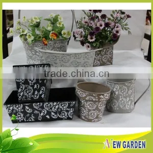 Innovative Indoor Decoration Dark Brown Flower Pots,Different Shapes Planter thumbnail-1