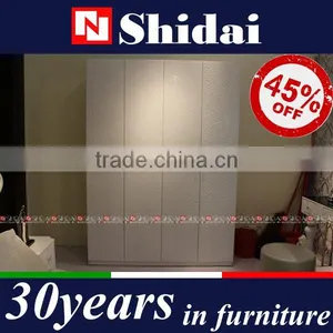 Nice Design White Lacquer Rose Pattern on Wardrobe LV-F801 thumbnail-1