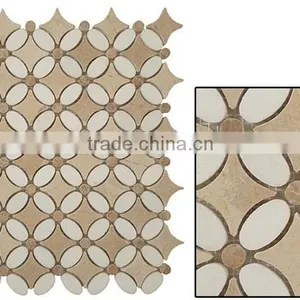MM-CV272 Wholesale Fan Natural Stone Flower Marble Mosaics Tiles thumbnail-2