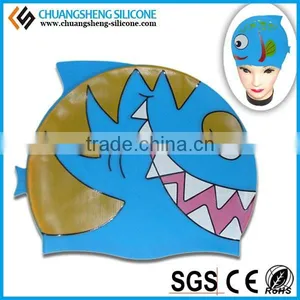 CUSTOMER PRINTING SILICONE SWIM CAP IN KINDS OF COLOR thumbnail-5