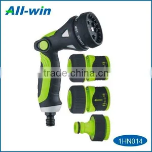 High-quality 4pcs Metal 8 Function Hose Nozzle Set for Garden Irrigation thumbnail-1