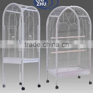 Large Metal Bird Cage Pet Aviary Budgie Parrot Table Mobile Stand Station House thumbnail-1