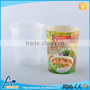 Good Quality Disposable Plastic PP Instant Noodle Bowl thumbnail-1
