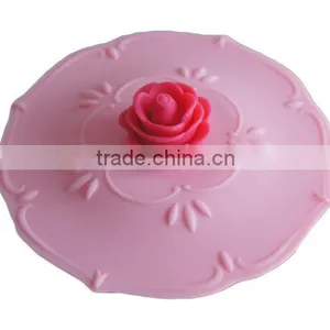Cute Rose Silicone Watertight Cup/Mug Lid Cover thumbnail-1