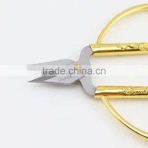 High Quality Mini Stainless Steel Blade Gold Plating Handle Sewing Scissors thumbnail-4