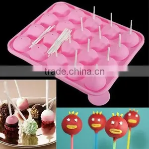 Lollipop Silicone Fondant Mold 20 Holes Chocolate Mold thumbnail-1