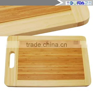 3pcOrganic Bamboo Cutting Boards - Large Kitchen Cutting Board and Wooden Cheese Board - Wooden Pallets and Juice Drip Tray Slot thumbnail-3