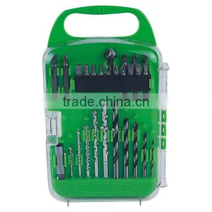 27pcs Fantastic Wood Drill and Masonry Drill Bit Set in Plastic Case thumbnail-1