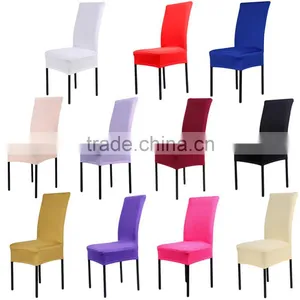 New Year Home Chair Cover Wedding Decoration Solid Colors Polyester Spande Dining Chair Covers For Wedding Party Chair Cover thumbnail-1