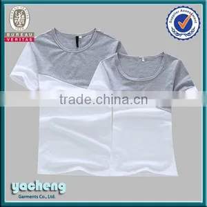 Wholesale Custom Unisex Plain Cut& Sew Couples Shirts China thumbnail-1