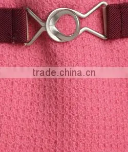 High Fashion Pink Color Waistbelt Back Pockets Flare Formal Skirts thumbnail-4