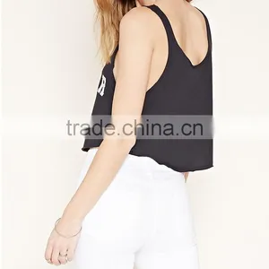Croptop for Ladies, 100% Cotton Fabric, Customize Printing thumbnail-3