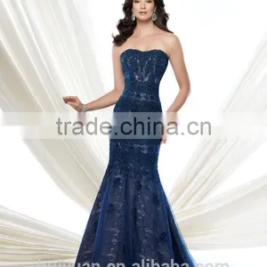 New Fashion Full Lace Mermaid Sleeveless Boat Neck Simple Bridal Dresses thumbnail-1