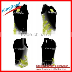 Custom Gym Tank Top of Running Team no Sleeve Cool Sports Singlet/vest for Men thumbnail-2