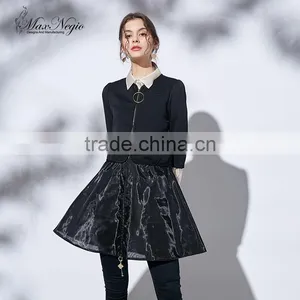 Maxnegio Wommen Coat Autumn 2017 Zipper Coat Fashion Coat thumbnail-1