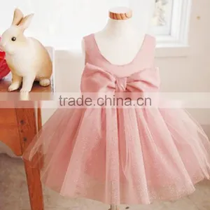 New Fashion Baby Girl Dress Pink Party Children Dress For Summer thumbnail-1