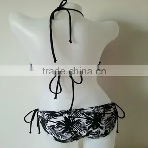 Nice Coconut Tree AOP Sexy Triangle Micro Bikini Set thumbnail-3