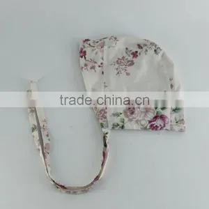 Wholesale Floral Print Baby Tassel Bibs 100% Cotton Baby Girl Bibs With Frill thumbnail-5