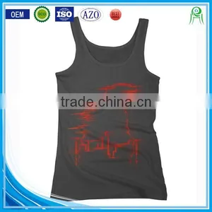 China Wholesale Custom Printing 100 Cotton Sublimation Tank Top Women thumbnail-1