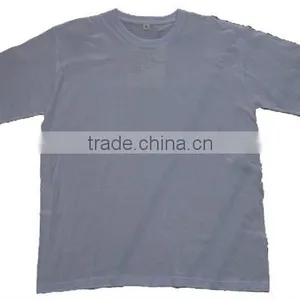 Men's Grey Blank Cotton Tees thumbnail-1