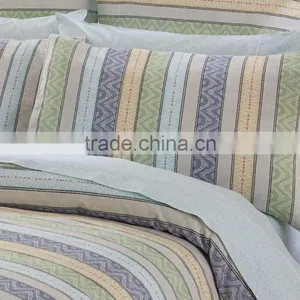 Contemporary Mix of Stripes, Geometric Details and Vibrant Colour Quilt Cover thumbnail-2