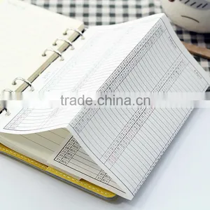2017 Planner Yearly Inner Page Custom 6 Holes Loose Leaf Inside Page Replacable Insert Page thumbnail-5