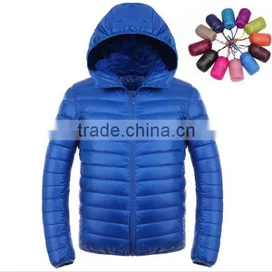 MenFall/Winter Duck Down Jacket Ultra Light Thermal Fashion Travel Pocketable Portable Thin Duck Coats Outerwear Oversize thumbnail-1