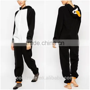Hot Selling Relaxed Fit Penguin Design Onesie Women Wholesale Adult Christmas Pajamas thumbnail-1