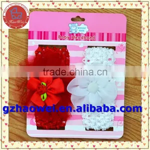 Top Multicolor Newborn Chiffon Flower Headband/Baby Headband Set thumbnail-1