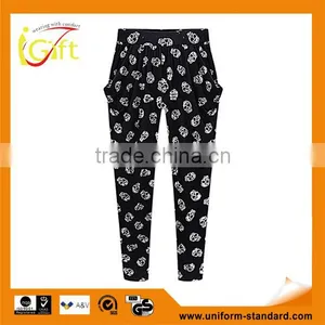 2014 Hot Sell Wholesale 100% Cotton Tailored Made Pattern Harem Pants thumbnail-1