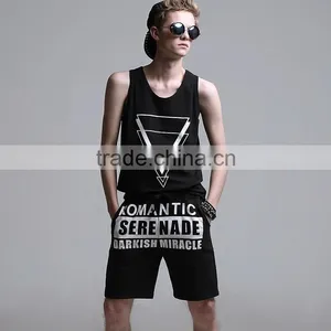 2015 High Quality Men's Vest Men's Tank Top for Sportswear Men's Singlet With Side Zipper thumbnail-1