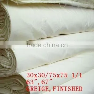 GREIGE, FINISHED 100% COTTON 30x30/75x75 1/1 63",67" Greige Cotton thumbnail-1