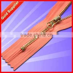Hi-ana Zipper1 SEDEX Factory Cheaper Gold Metal Zipper thumbnail-1