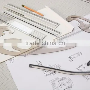 Transparent Plastic Cloud Pattern French Curve For Painting thumbnail-3