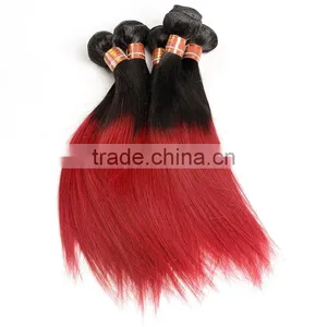 Fashion 1B/BUG Color Two Tone Color Remy Human Hair , Brazilian Hair thumbnail-4