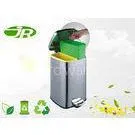 Double Plastic Foot Operated Bin 20 Liter Indoor Square Standing thumbnail-1