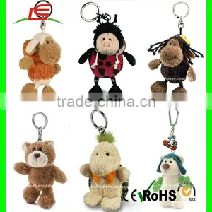 High Quality Top Selling Keychain Cute Stuffed Bee Plush Toy Keychain thumbnail-3