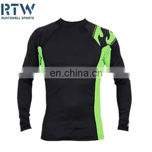 Blank Compression Shirts Rash Guard thumbnail-4