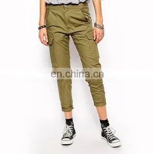Cargo Pants Woth 3/4 Length Khaki Ladies Cargo Pants thumbnail-5