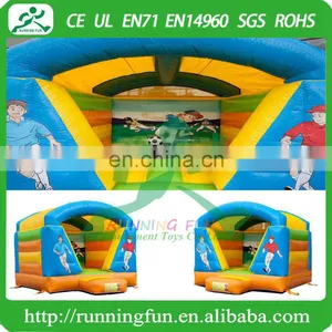 Indoor Mini Inflatable Football Bouncy House With Roof thumbnail-1