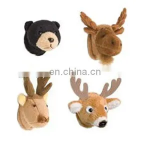 Plush Materails Black Bear Head Deer Head Decoration Animals Head thumbnail-1