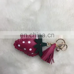 2017 New Fashion Wholesale Fruit Pom Poms Keychain for Bag and Phone thumbnail-4