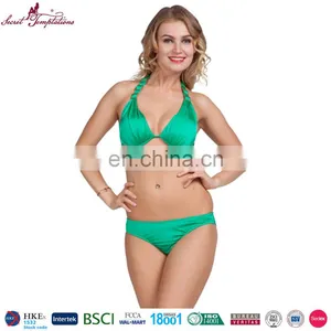 Japan Sexy Underwear Wholesale China Merchandise Green Lingerie Sets thumbnail-1