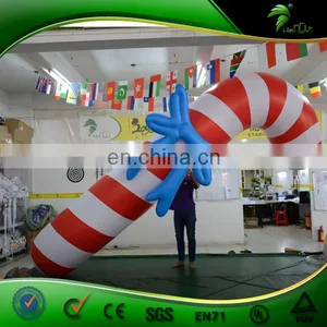 Custom Interesting Inflatable Advertising Model, Sugar Cane/ Plastic Candy Cane for Sale thumbnail-3