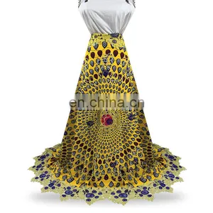 Ankara African Wax Print Fabric African Wax Cotton Fabric Wax Lace Fabric S170721002 thumbnail-1
