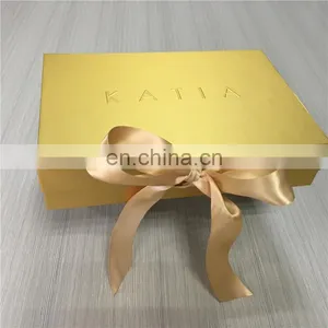 Small Bring Gold Gift Flat Box Custom for Baby Party Gift Packed of Lover Boxes thumbnail-5